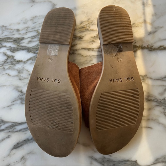 Sol Sana Leather Sandals Flats - Picture 3 of 3